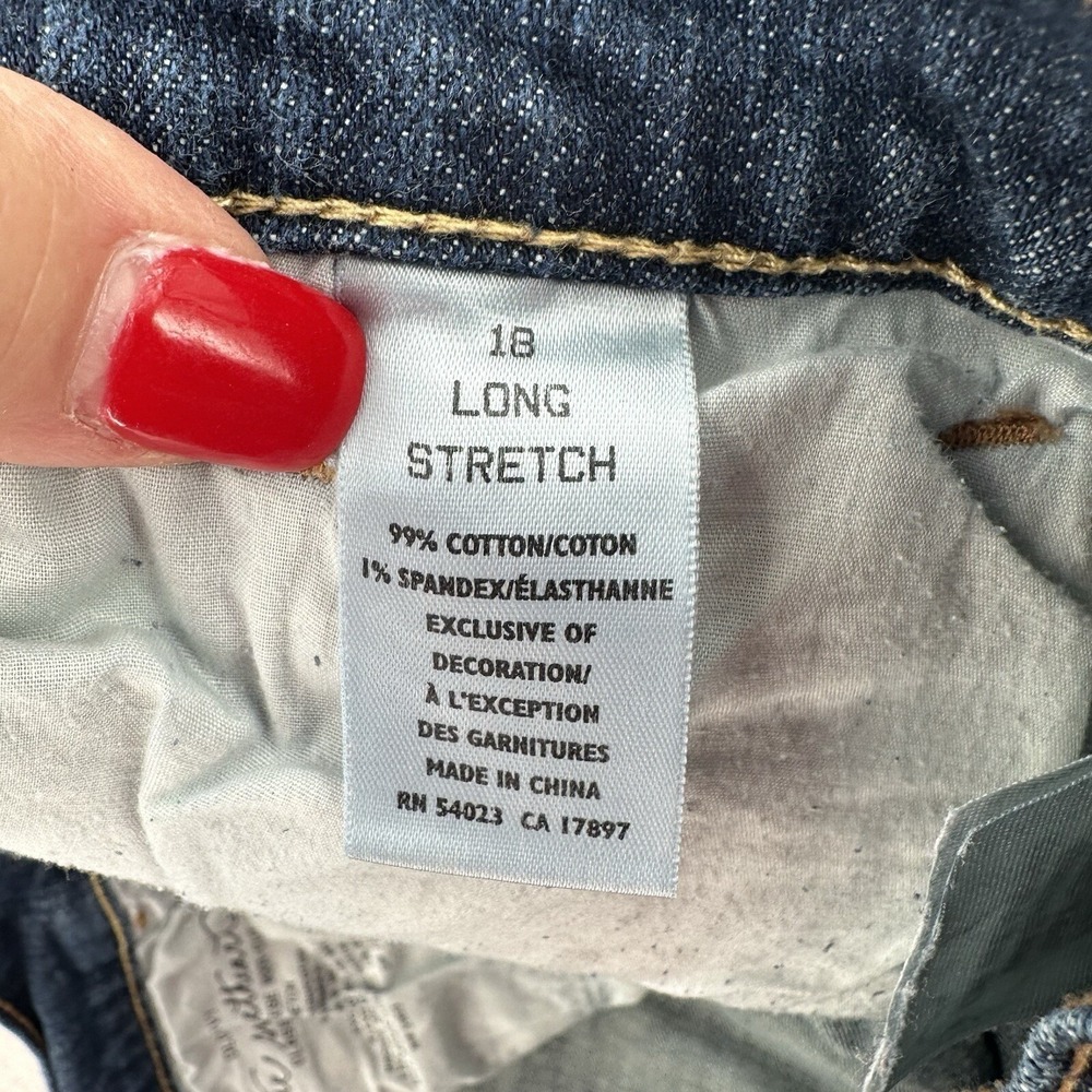 Old Navy The Sweetheart Bootcut Jeans Womens 18 Long Dark Wash Classic Rise Blue - Picture 7 of 9